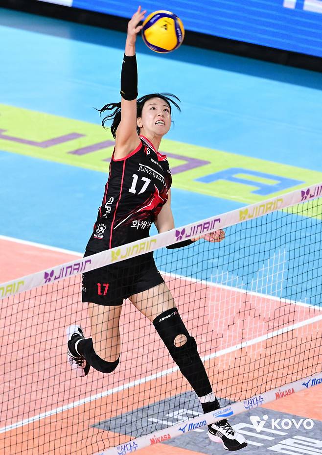 여자프로배구 FA 최대어로 꼽히는 정호영. (KOVO 제공)