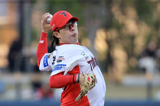 KIA 양현종이 7일 광주-기아 챔피언스 필드에서 열린 2026 KBO리그 정규시즌 삼성전에 선발 등판해 역투하고 있다. 사진 | 광주=연합뉴스