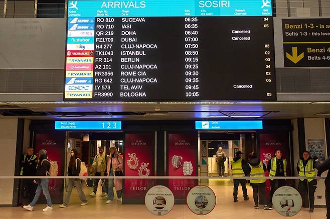 이란_공습 중동 '하늘길_마비' 사진=연합뉴스