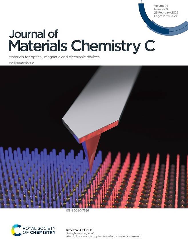 재료화학저널 C(JMCC) 전면 표지논문 이미지.[KAIST 제공]