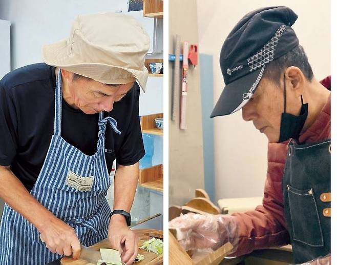 강 씨는 본업인 반찬만들기는 물론, 목공 기술을 발휘해 복지관 관리에도 참여하고 있다.  [초록우산 제공]