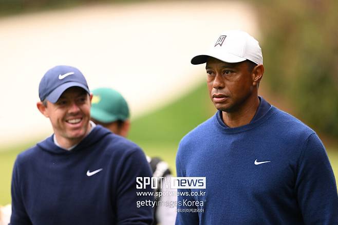▲ 왼쪽부터 로리 매킬로이, 타이거 우즈
