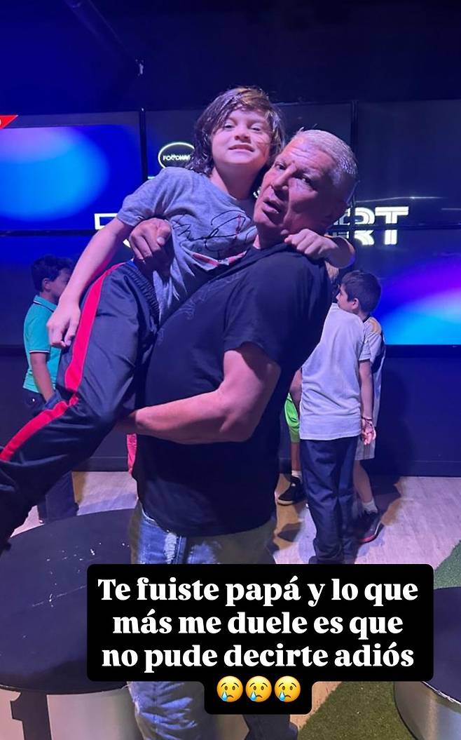 ▲ 미겔 로하스가 올린 아버지를 추모하는 사진 ⓒ미겔 로하스 SNS