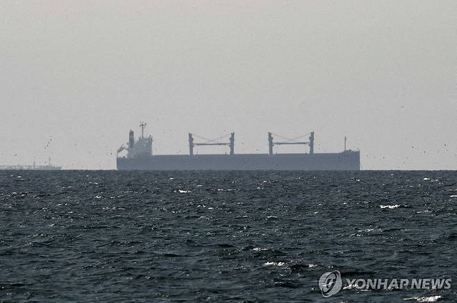 호르무즈 해협 인근의 화물선 [로이터 연합뉴스 자료사진. 재판매 및 DB 금지]