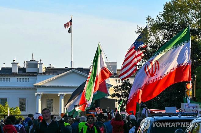 미국 백악관 앞 반전 시위 [AFP 연합뉴스 자료사진. 재판매 및 DB 금지]