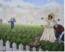 김기태, 허수아비의 재산, 장지 위 수묵수채, 162.2×130.3cm, 2025/사진=이응노미술관 제공