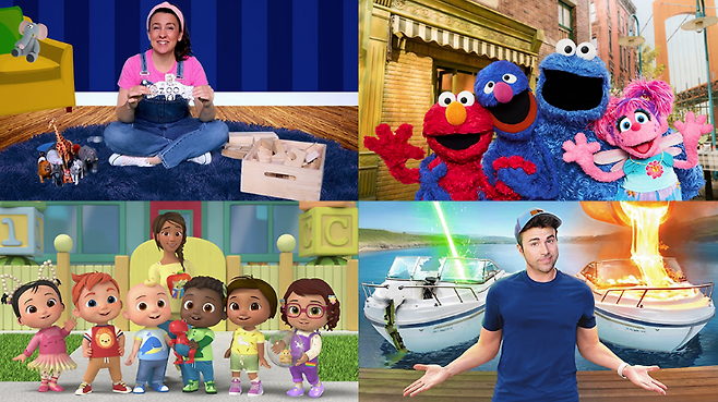 넷플릭스의 어린이용 영상도 자연스럽게 접할 수 있도록 했다(출처=넷플릭스).