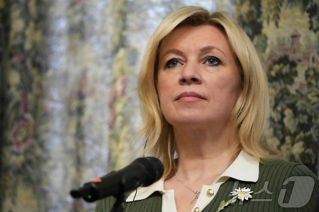 마리야 자하로바 러시아 외교부 대변인. ⓒ AFP=뉴스1