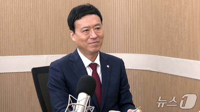 9일 오전 뉴스1TV '팩트앤뷰'에 출연한 정성국 국민의힘 의원. 2026.4.9./뉴스1