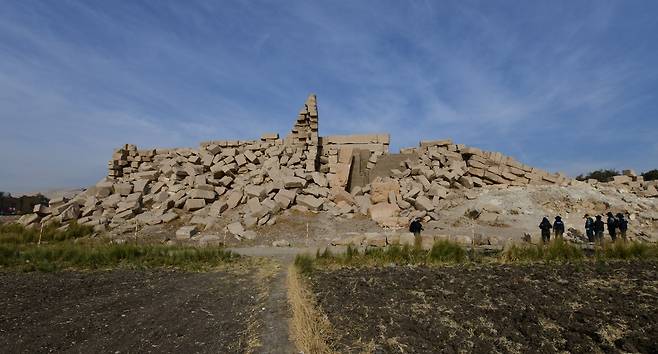 라메세움 신전 탑문 전경(국가유산청 제공)