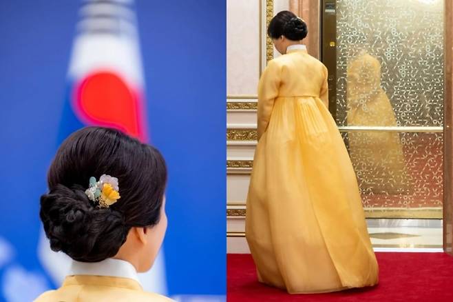 프랑스 대통령실 사진작가 알렉산드라 르봉이 방한 일정 중 촬영해 올린 사진./인스타그램