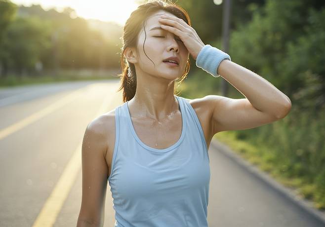 운동 중에는 보통 혈압이 상승하지만, 갑자기 멈추면 하체에 몰려 있던 혈액이 심장으로 충분히 돌아오지 못해 일시적으로 혈압이 떨어질 수 있다.​/사진=클립아트코리아