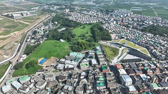 경산 임당동과 조영동고분군 전경 [사진=경산시]