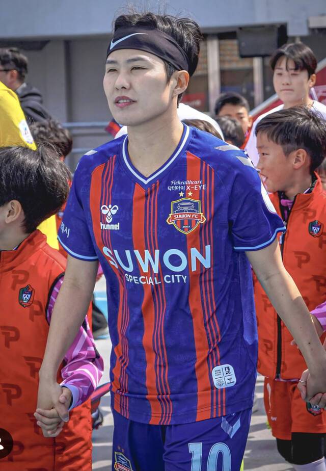 수원FC 위민에 복귀한 지소연. 수원FC 제공