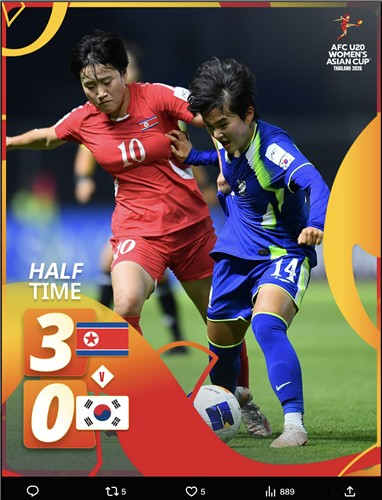 전반부터 0-3 밀린 한국. / 사진=연합뉴스