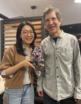 이규리(왼쪽) KAIST 교수와 데이비드 베이커 교수.[KAIST 제공]