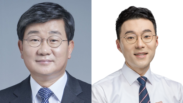 (왼쪽부터)더불어민주당 전해철 전 의원·김남국 민주당 대변인. [사진=전해철, 김남국 캠프]