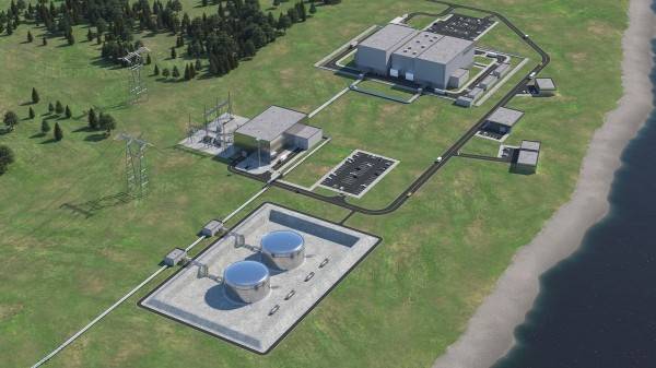 테레스트리얼 에너지가 개발 중인 일체형 용융염 원자로 발전소 조감도. [출처=DL이앤씨]