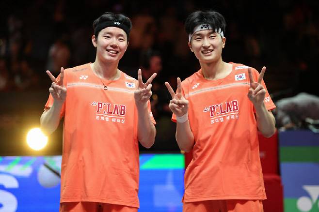 (왼쪽부터)서승재와 김원호. 사진=AFPBB NEWS