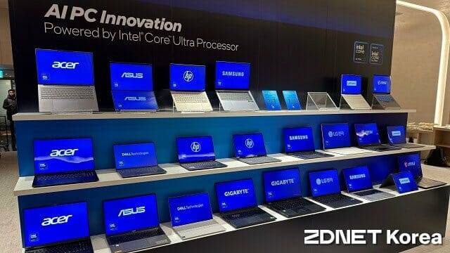 인텔 코어 울트라 시리즈2/3 기반 AI PC. (사진=지디넷코리아)