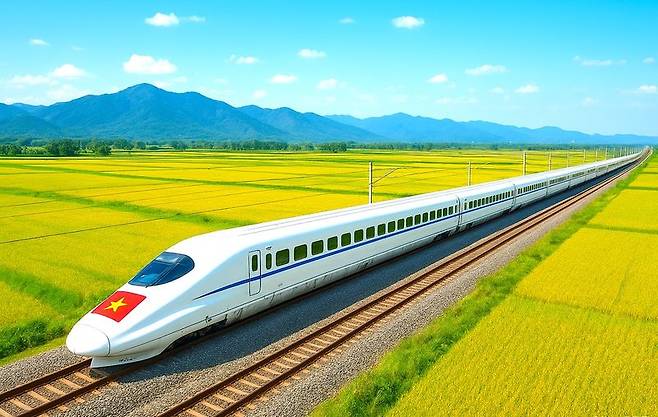 빈그룹 자회사 빈스피드가 147조 동 규모의 하노이-꽝닌 고속철도 사업을 오는 12일 착공할 예정이다. 베트남 정부 제공