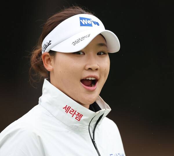 2026년 한국여자프로골프(KLPGA) 투어 iM금융오픈에 출전한 김민솔 프로가 1라운드에서 경기하는 모습이다. 사진제공=KLPGA (사진을 무단으로 사용하지 마십시오.)