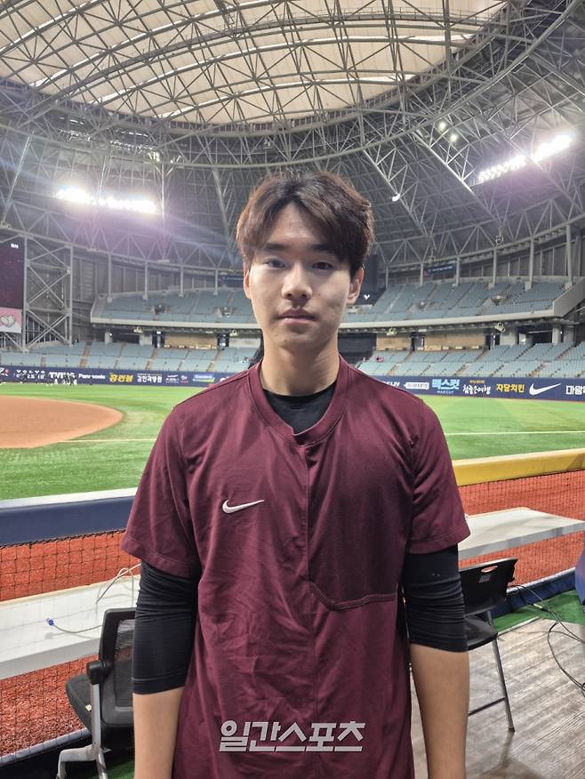 2026년 신인으로 1군에서 꾸준히 기회를 잡고 있는 박한결. 고척=배중현 기자