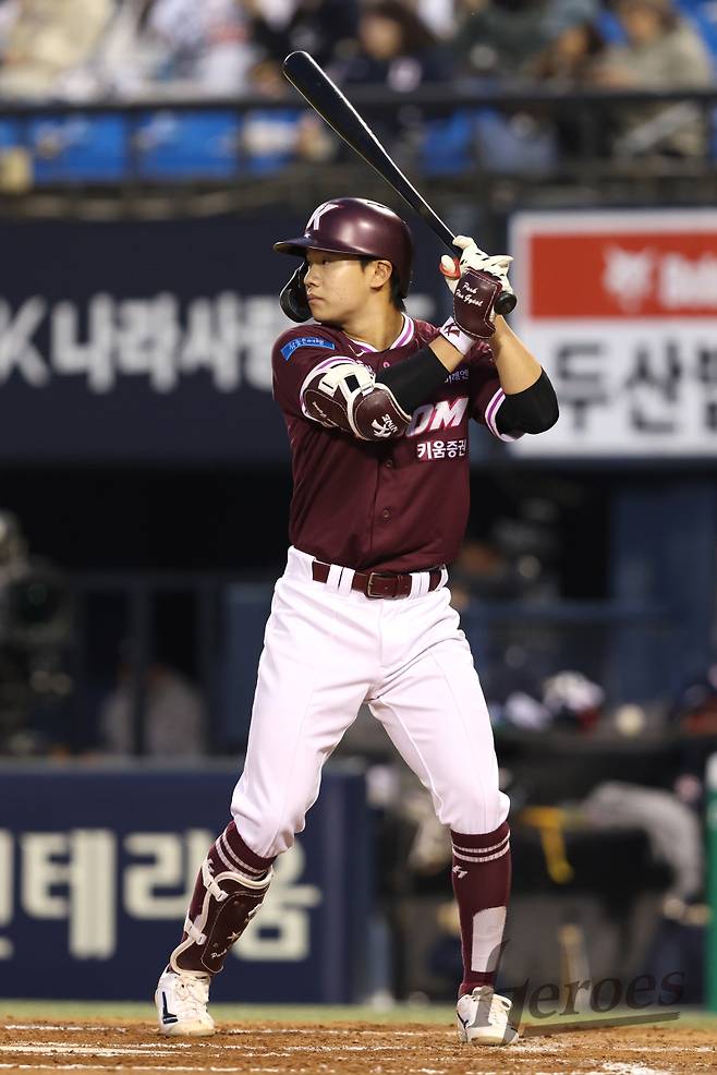 지난 8일 잠실 두산전 당시 박한결의 타격 모습. 키움 제공