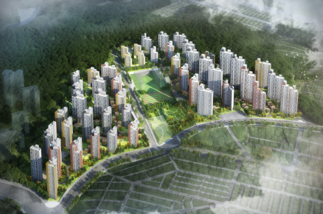 지난 2015년 당시 성남 상대원2구역 조감도. [DL이앤씨]