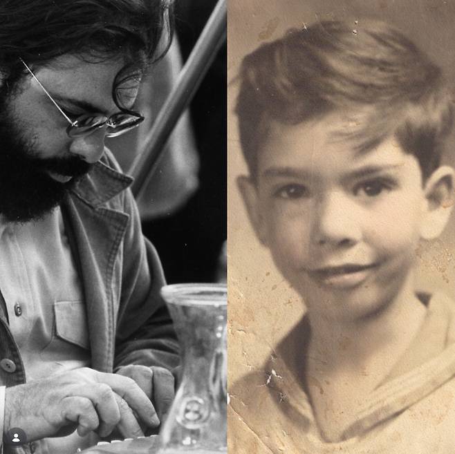 코폴라 감독과 어린 시절. 인스타그램