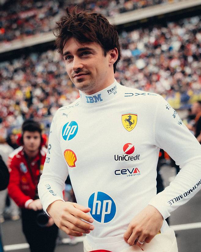 페라리의 샤를 르클레르. /사진=페라리