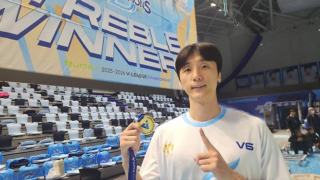 통산 여섯 번째 우승을 차지한 대한항공 곽승성. 인천=김효경 기자