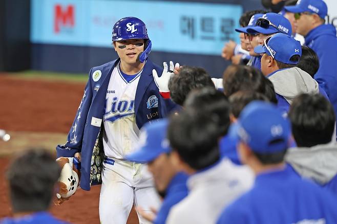 10일 NC전에서 홈런을 친 삼성 박승규 [삼성 라이온즈 제공. 재판매 및 DB 금지]