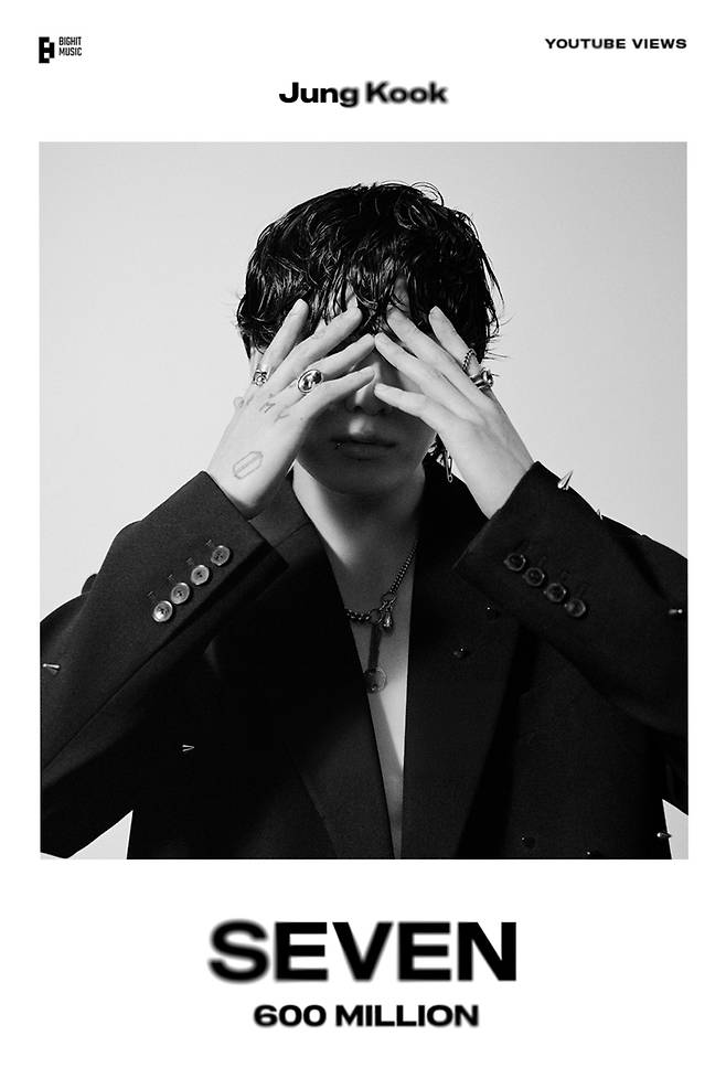 BTS 정국 솔로 데뷔곡 '세븐' 뮤직비디오 6억뷰 돌파 [빅히트뮤직 제공. 재판매 및 DB 금지]