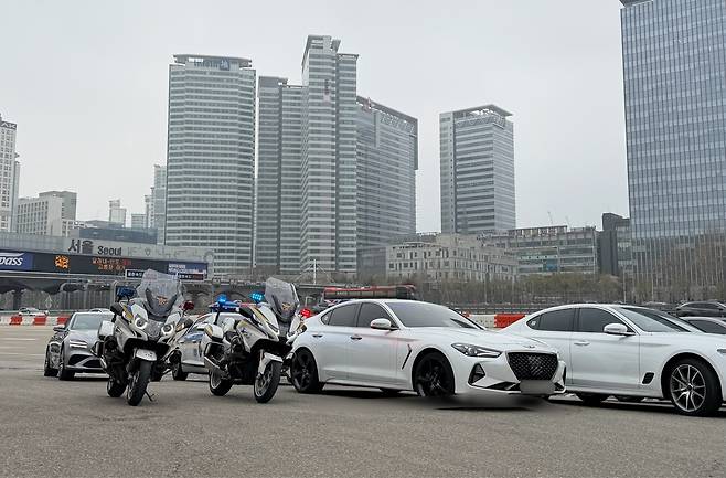 경찰청, 버스전용차로 위반 집중단속 [촬영 최윤선]