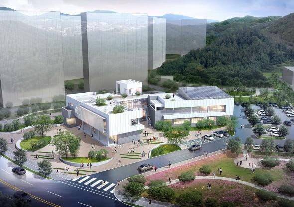 도청 신도시 복합커뮤니티센터 및 목재문화체험장 조감도. /권기창 안동시장 선거대책위원회 제공