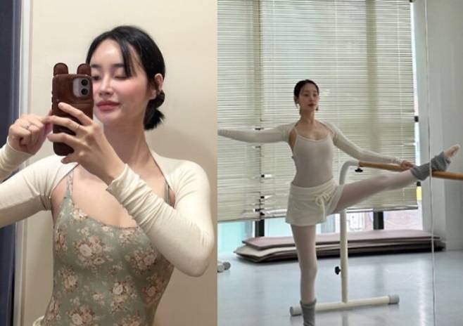 유나가 발레를 하고 있다. 사진=유나 인스타그램