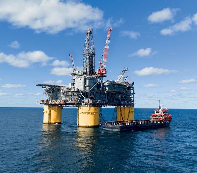 쉘이 운영하는 해상 가스전. /쉘 제공