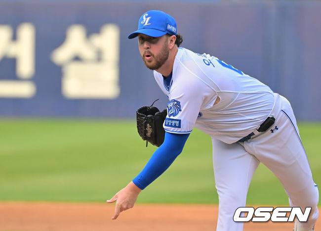 [OSEN=대구, 이석우 기자] 삼성 라이온즈 오러클린 217 2026.04.11 / foto0307@osen.co.kr