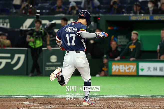 ▲ 한국은 호주전에서 나온 박해민의 결정적 득점에 힘입어 17년 만에 WBC 2라운드 진출에 성공했다.