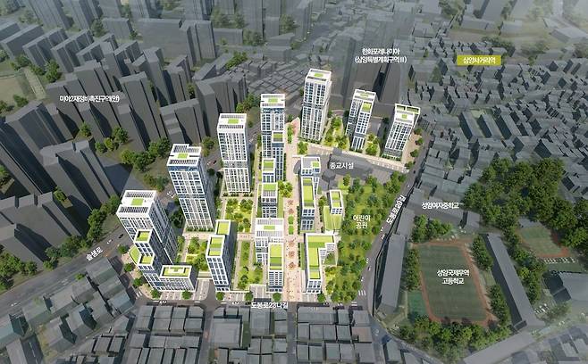 미아동 345-1번지 일대 주택정비형 재개발사업 예상 조감도 [서울시 제공. 재판매 및 DB 금지]