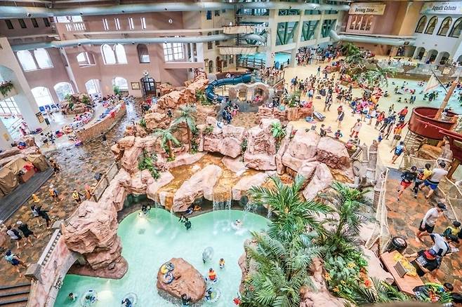 캐리비안 베이 아쿠아틱 센터의 모습. 사진=삼성물산 리조트부문