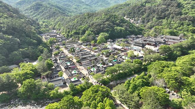 문화관광의 도시 문경을 상징하는 문경새재 드라마 오픈세트장 전경. /문경시 제공