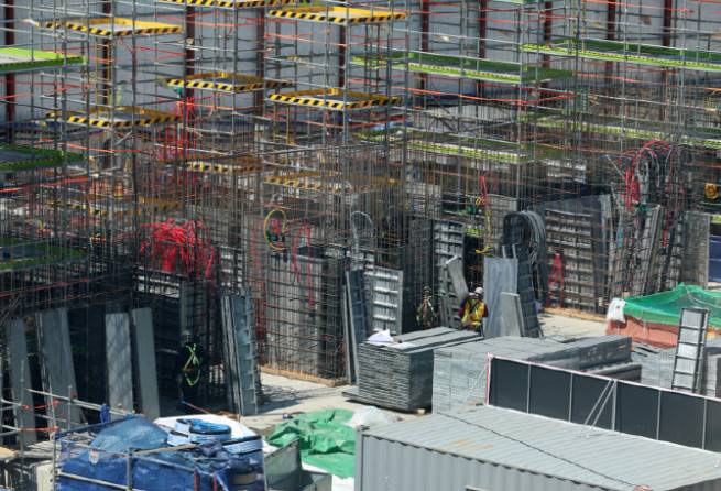 서울 시내의 한 공사현장.(뉴시스)