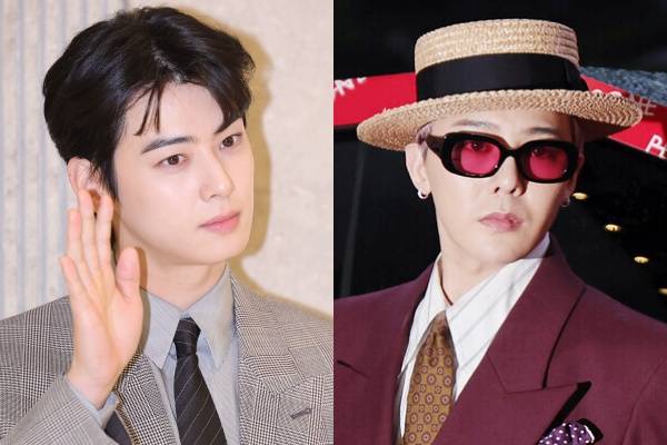 (왼쪽부터) 차은우와 지드래곤 ⓒ이혜영 기자 lhy@hankooki.com