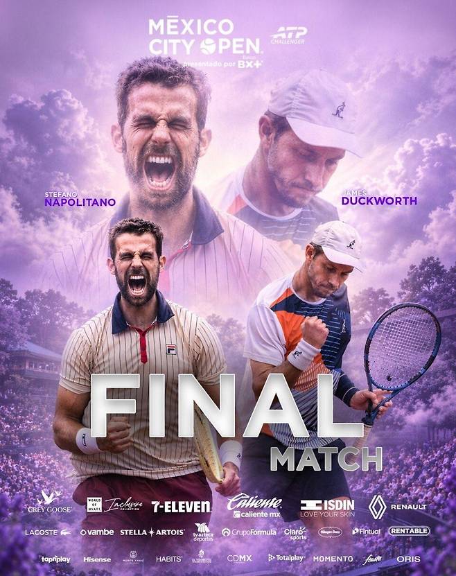 멕시코시티오픈 결승전을 앞둔 제임스 덕워스가 일정 탓에 부산오픈챌린저에 불참한다. 대회SNS