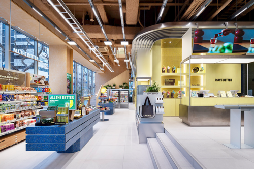 ‘올리브영N 성수’에 마련된 ‘뉴 웰니스 라운지’ 팝업 내부전경(사진 CJ뉴스룸)