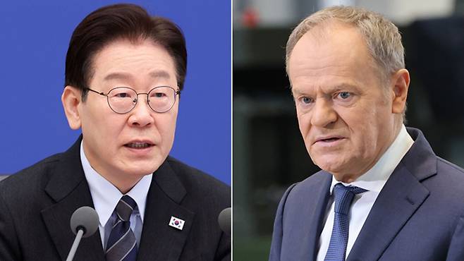 이재명 대통령, 도날트 투스크 폴란드 총리 [자료사진]