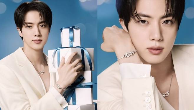 프레드 포스텐 컬렉션을 착용한 BTS 진. 프레드 SNS