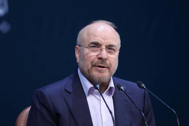 모하마드 바게르 갈리바프 이란 국회의장/사진=로이터